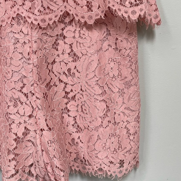 Everly Pink Lace Romper - Picture 4 of 9